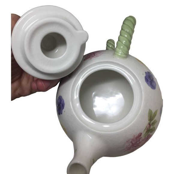 Hallmark Nature's Sketchbook Decorative Teapot w/ Oversize Mug Set - Cute! - Picture 6 of 9